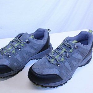 NEW Men's Hiking Shoe Low Cut Grey with Neon